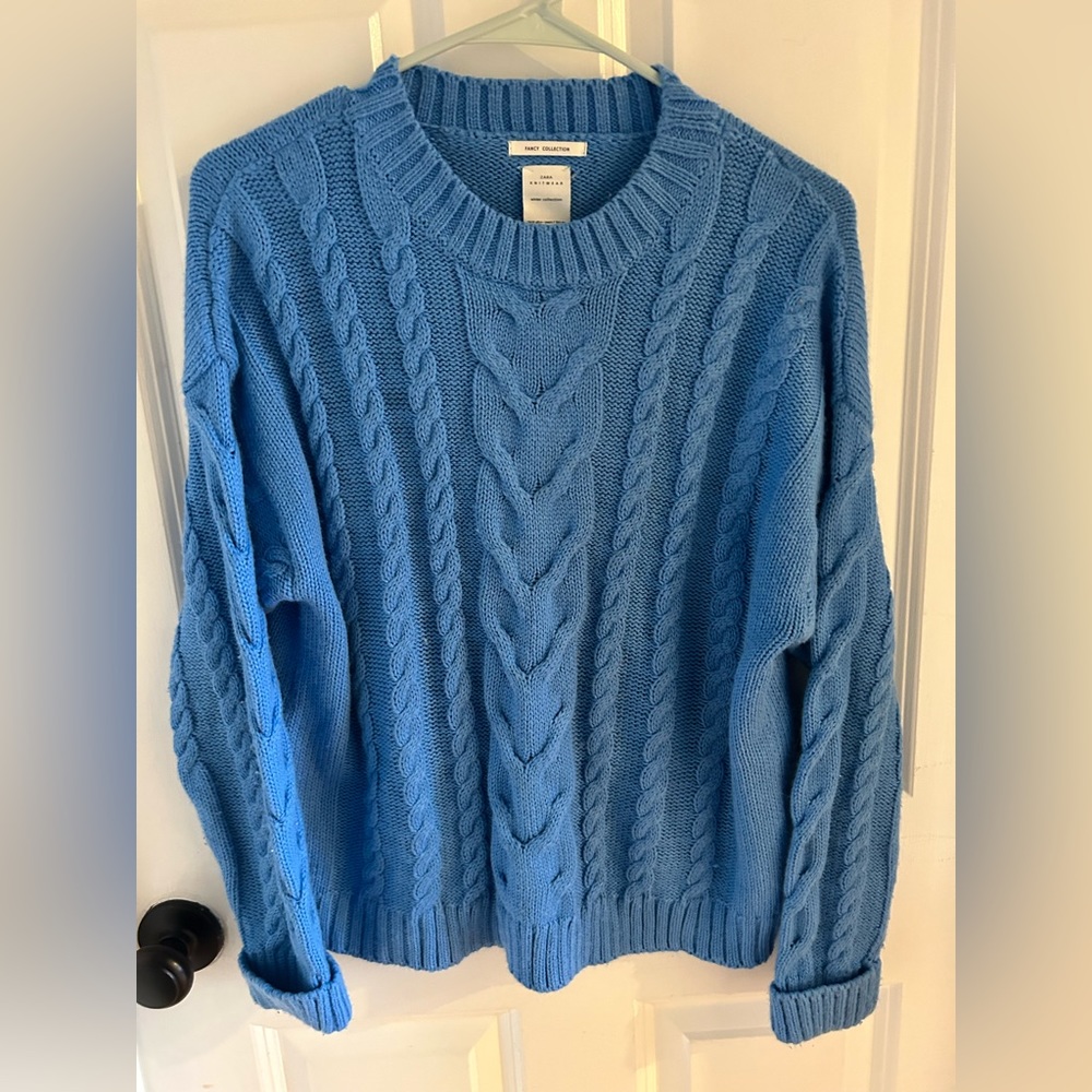 Blue Knit Zara Sweater